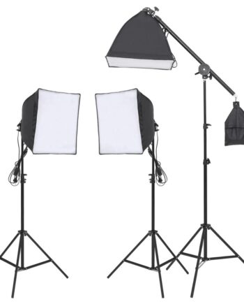 Belysningssæt Til Fotostudio Med Stativ Og Softbox