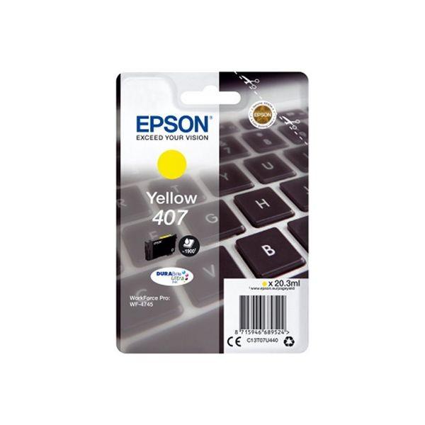 Blækpatron Epson 407 Gul  Kompatibel  20   Ml