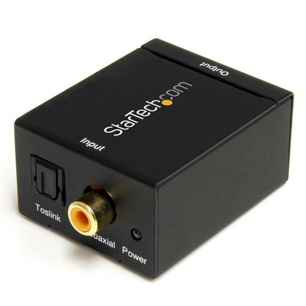 Startech Digital Lydkonverter Toslink Coax Til Analog Sort