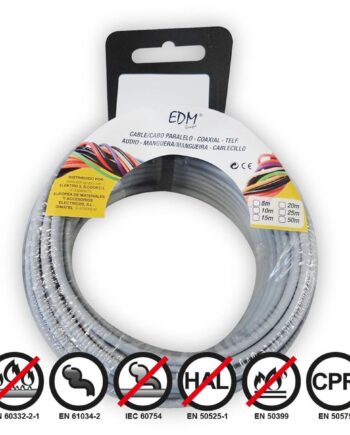 Edm Coaxial Tv-antennekabel 50   Grå      Mm