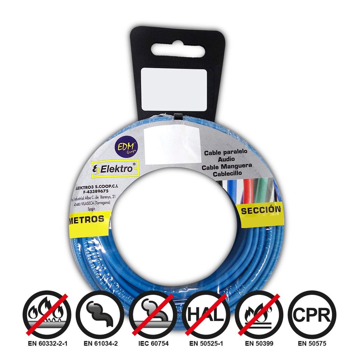 Edm Product Parallelkabel Blå 50 Mm Mm