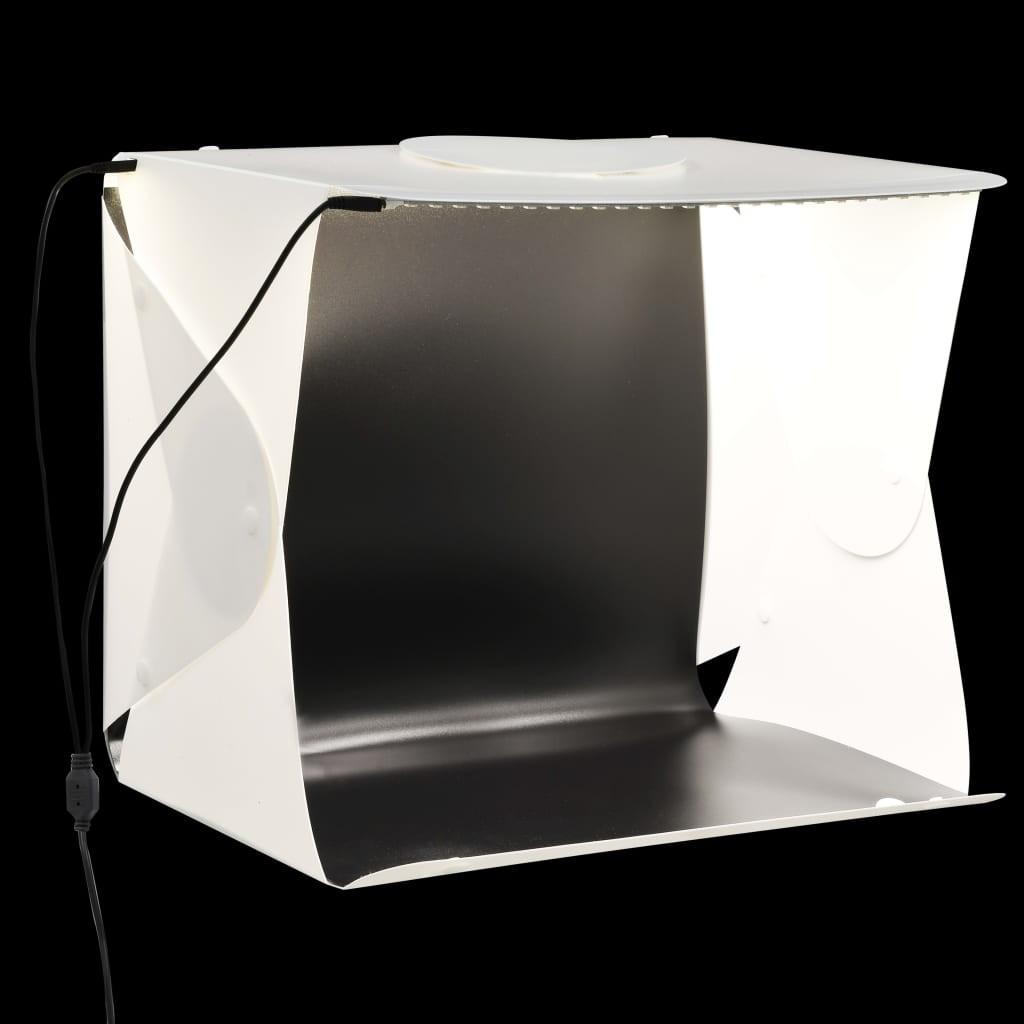 Foldbar Lyskasse Til Fotostudie 40   34   37 Cm Plastik Hvid
