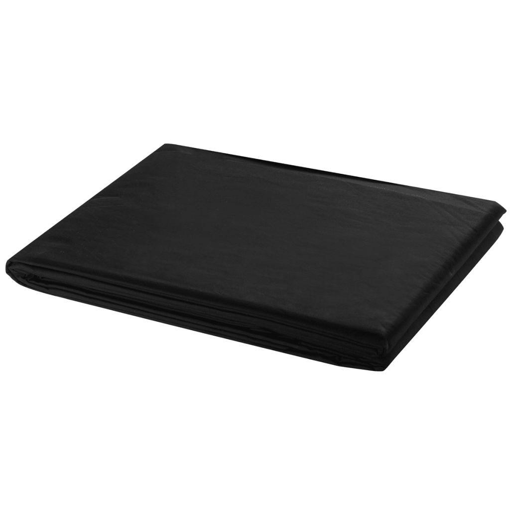 Fotobaggrund Uden Stativ 600x300 Cm Bomuld Sort