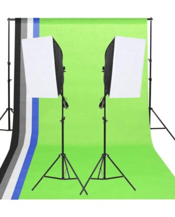Fotolamper Med Baggrunde Og Softboxes