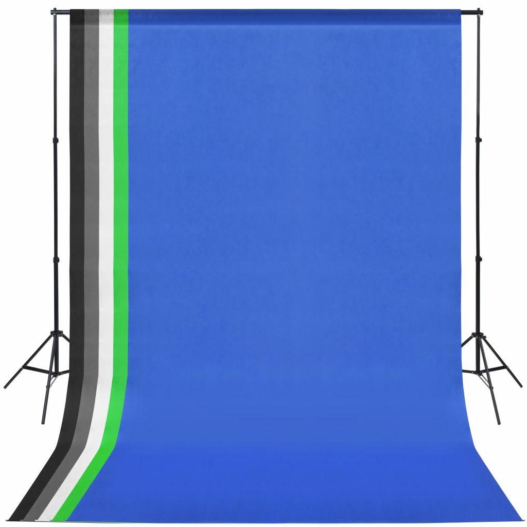 Fotostudieudstyr Med   Farvede Kulisser Og Justerbar Ramme