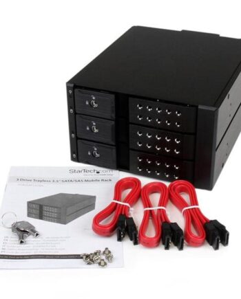 Startech Rack Til        Drev Sata Sas Sort Hsb3satsasba