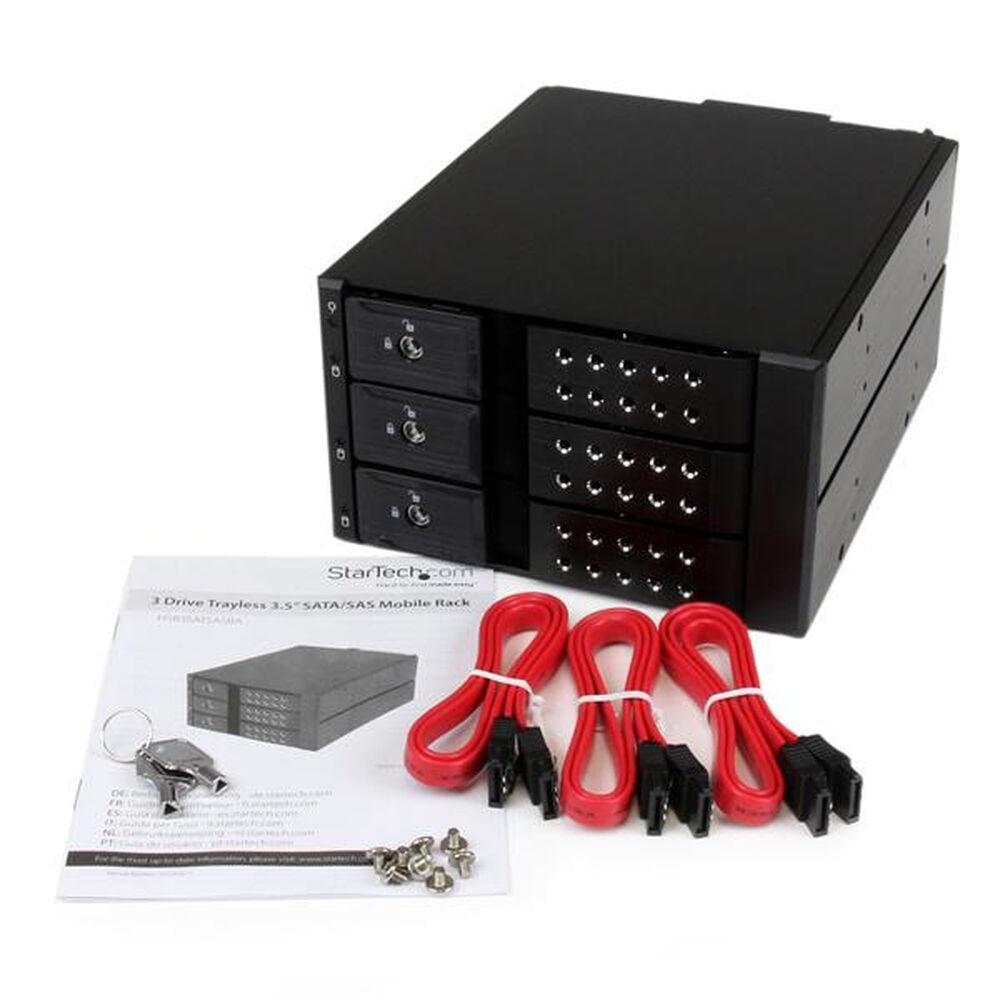 Startech Rack Til Drev Sata Sas Sort Hsb3satsasba