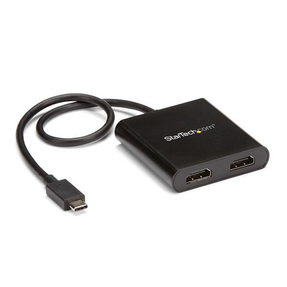 Startech Mstcdp122hd Usb- Til 2x Hdmi Adapter 4k Ultra Hd Sort