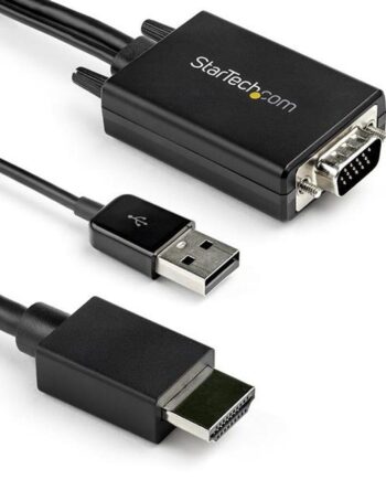 Hdmi Til Vga Kabeladapter Startech      Sort