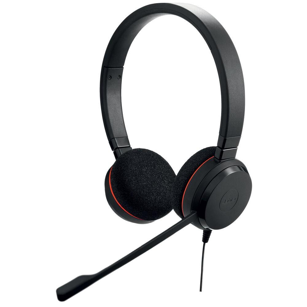 Jabra Evolve 20 Hovedtelefoner Med Mikrofon Sort