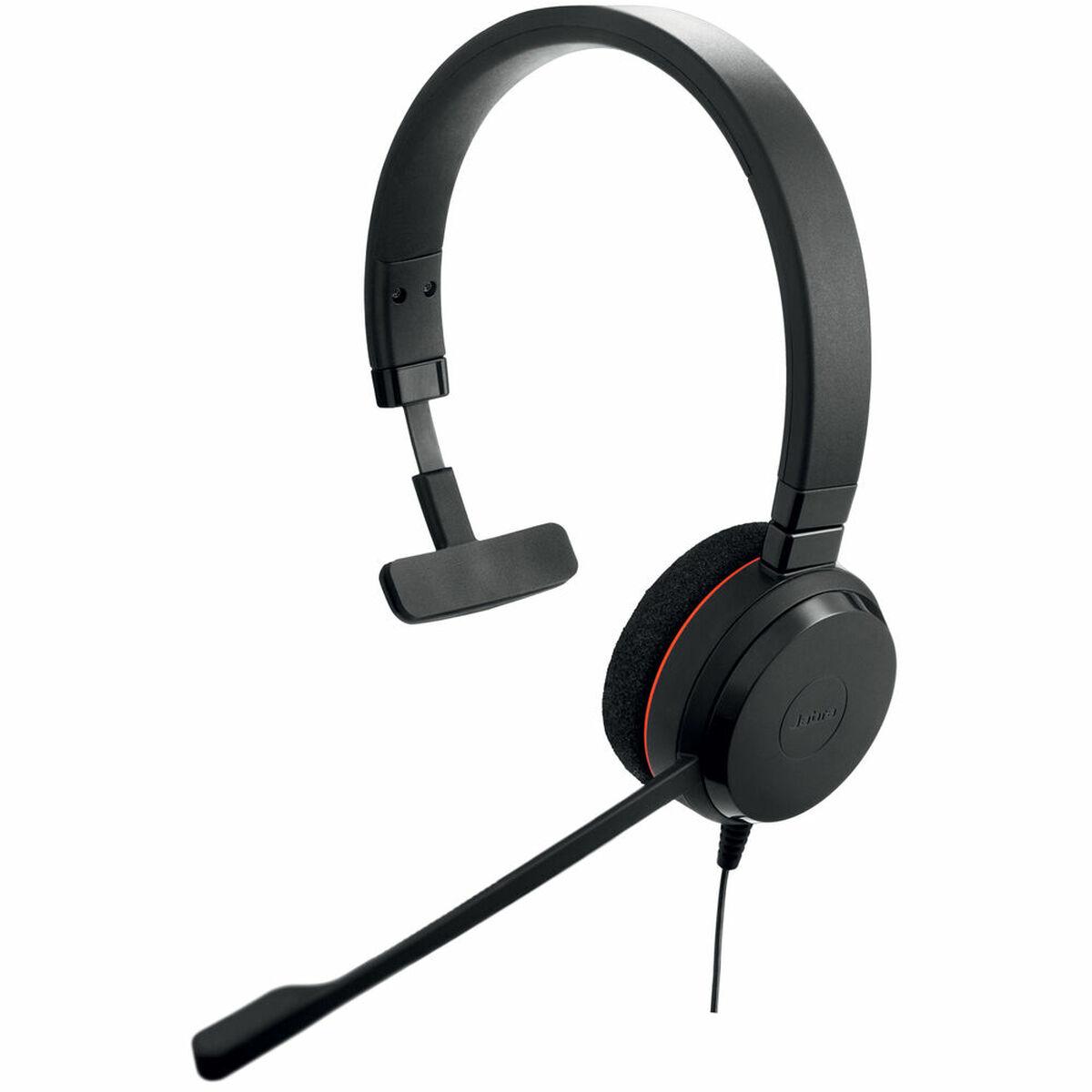 Headset Med Mikrofon Jabra Mono Usb-   Støjreduktion  Sort