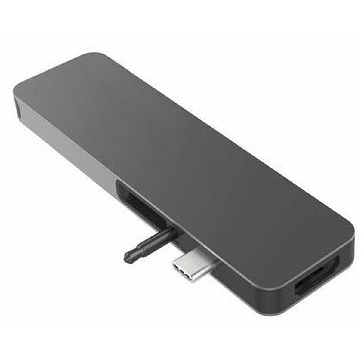 Hyper Usb Hub Gn21d-gray Porte Sort Grå