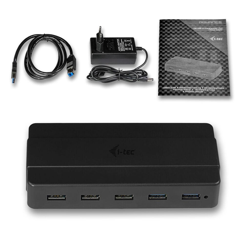 -tec Usb Hub U3hub742 7x Usb Sort