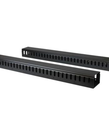 Startech Kabelholder Cmver40uf Vertikal Kabelarrangør  40 Enheder  Sort