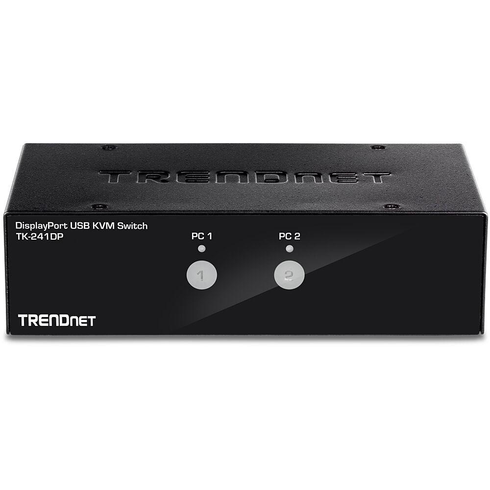 Trendnet Tk-241dp Kvm-switch Med Displayport Porte 4k