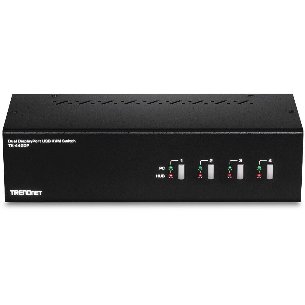 Trendnet Tk-440dp Kvm-switch Med Dual Displayport Porte