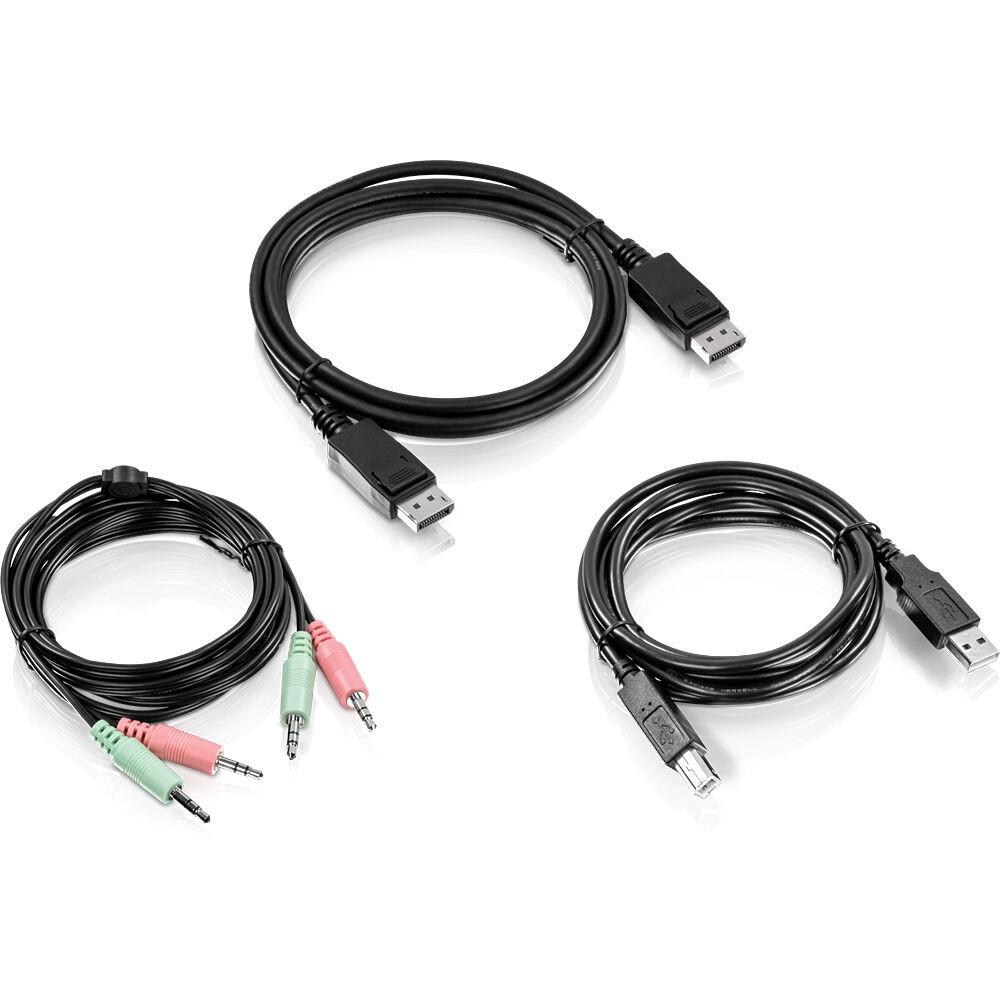 Trendnet Tk-cp06 Kvm-kontakt Usb Displayport Sort