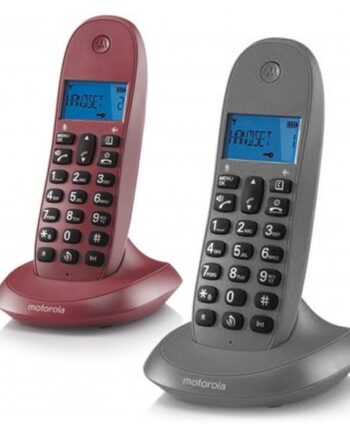 Motorola C1002 Trådløs Fastnettelefon   Håndsæt  Grå Granatæble