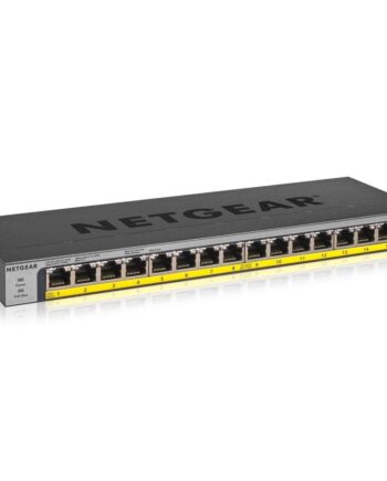 Netværksswitch Netgear Gs116lp  16x Rj-45  Sort