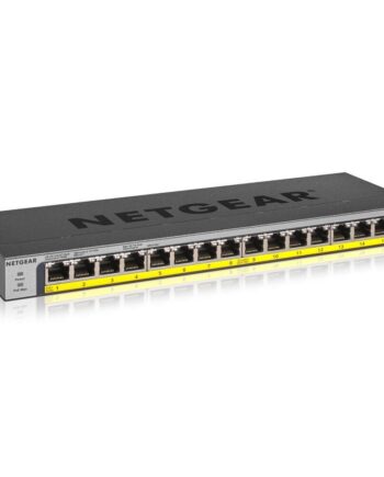 Netværksswitch Netgear Gs116pp 16 Porte Poe 32 Gbps  Sort