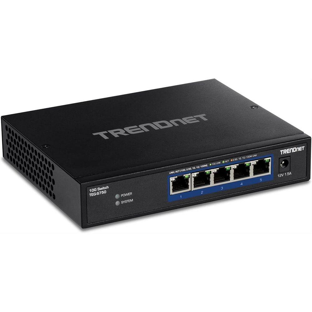 Trendnet Teg-s750 -port Netværksswitch Sort Metal