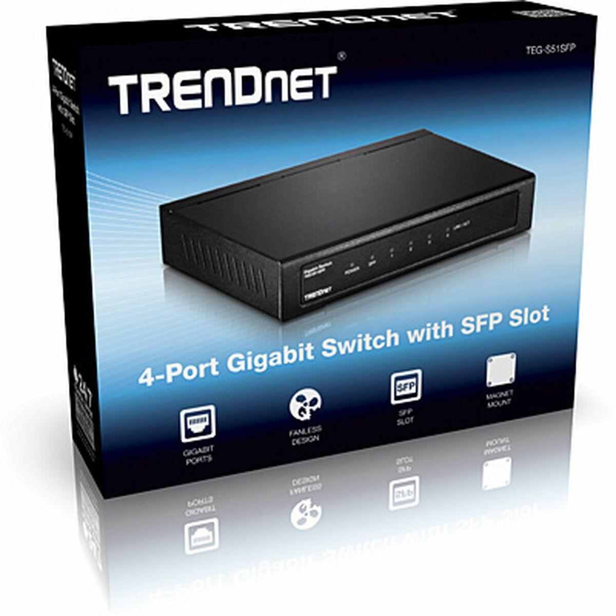 Netværksswitch Trendnet Teg-s51sfp Porte Gigabit Sfp-slot