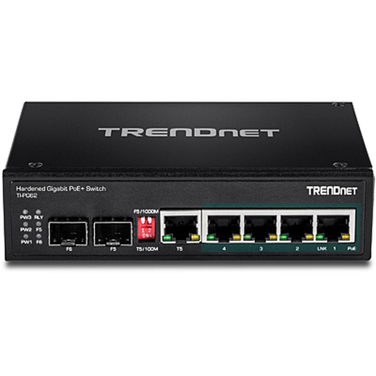 Trendnet Ti-pg62 Industriell Switch Med Poe Porte