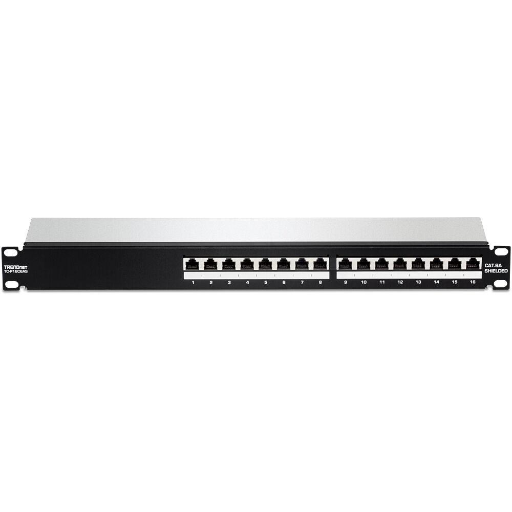 Trendnet 16-port Patchpanel Utp Cat 1u Sort