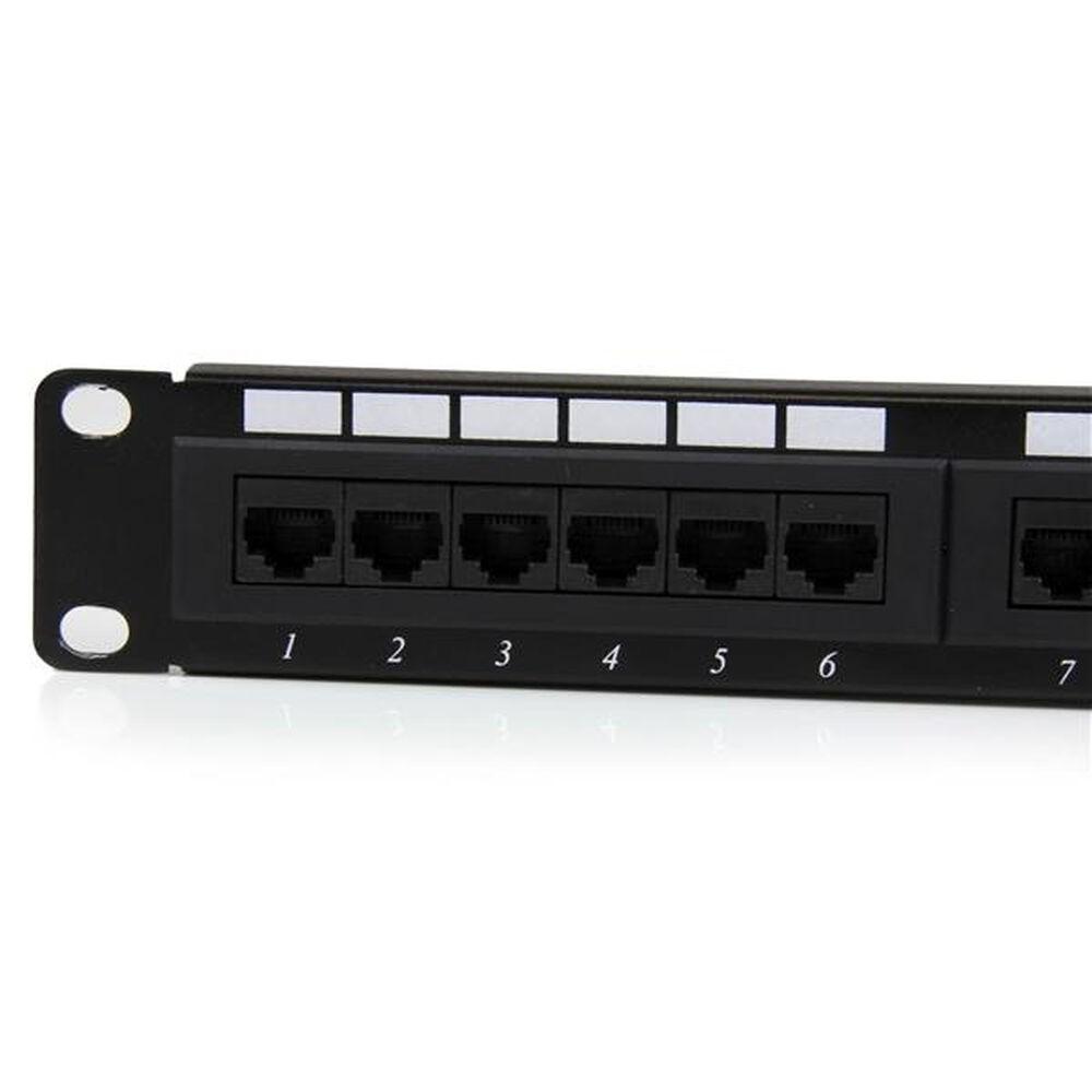 Startech 24-port Utp Cat6 Patchpanel C6panel24 Sort