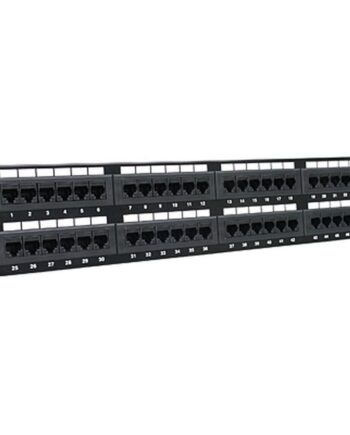 Patchpanel 48-port Cat6 Trendnet Rj45  Sort