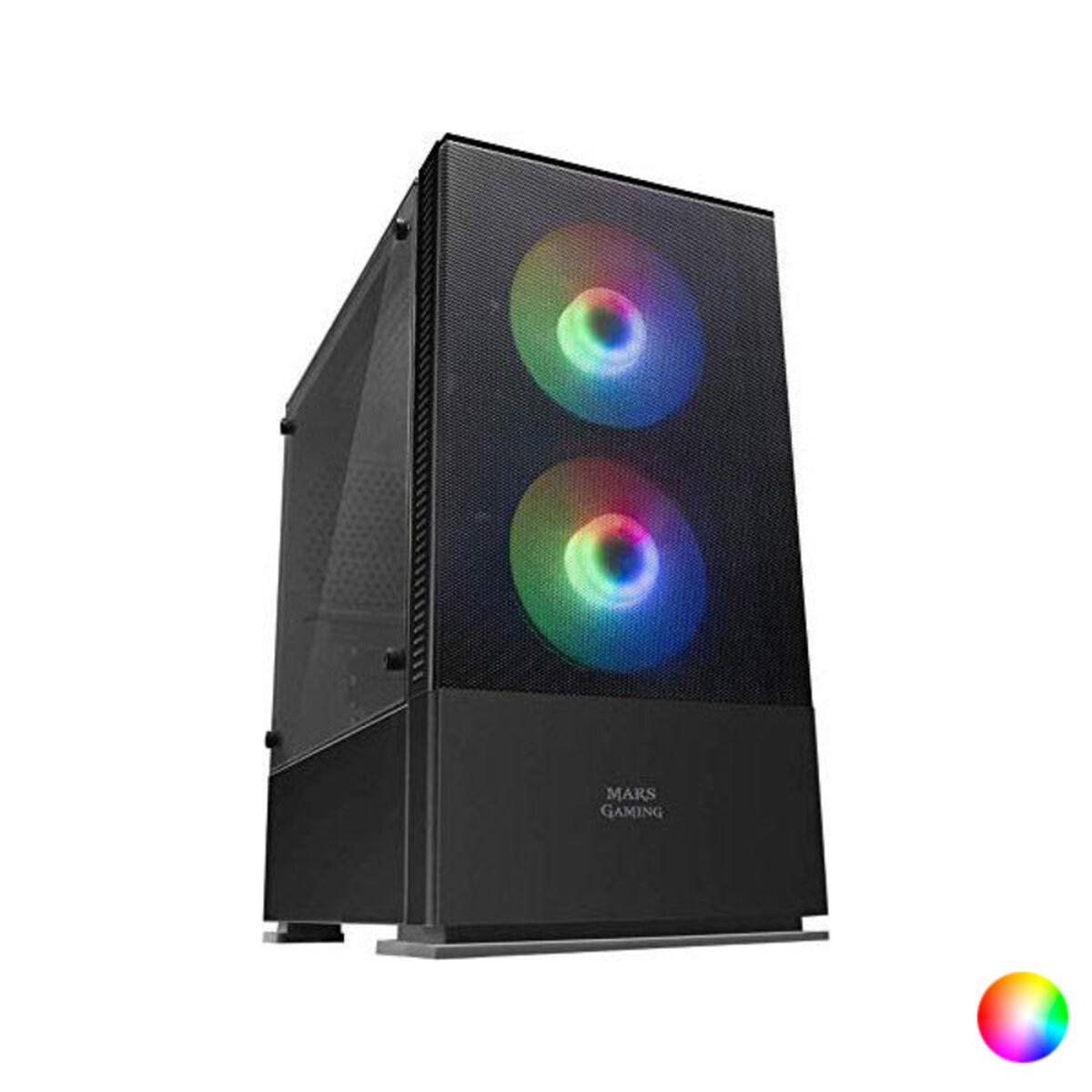 Pc Kabinet Atx Matx Mini-tower Mars Gaming Med Rgb Sort