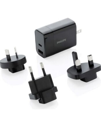 Philips Universal Rejsestikadapter Sort  30