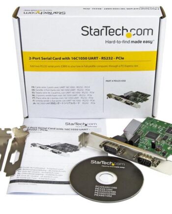 Startech Pcie Serielt Kort  -port Rs-232  Pex2s1050
