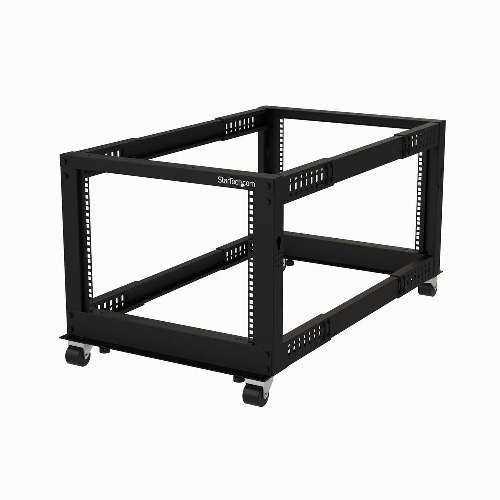 Startech 4postrack8u Vægmonteret Rack Kabinet 8u Sort