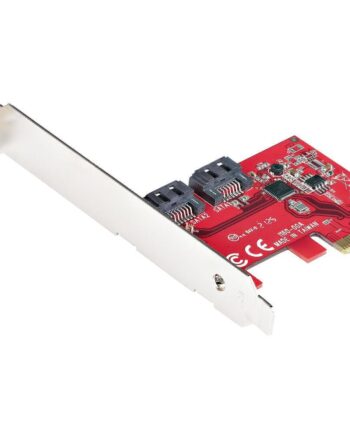 Startech Pcie Sata-controllerkort 2x Sata  Rød Hvid