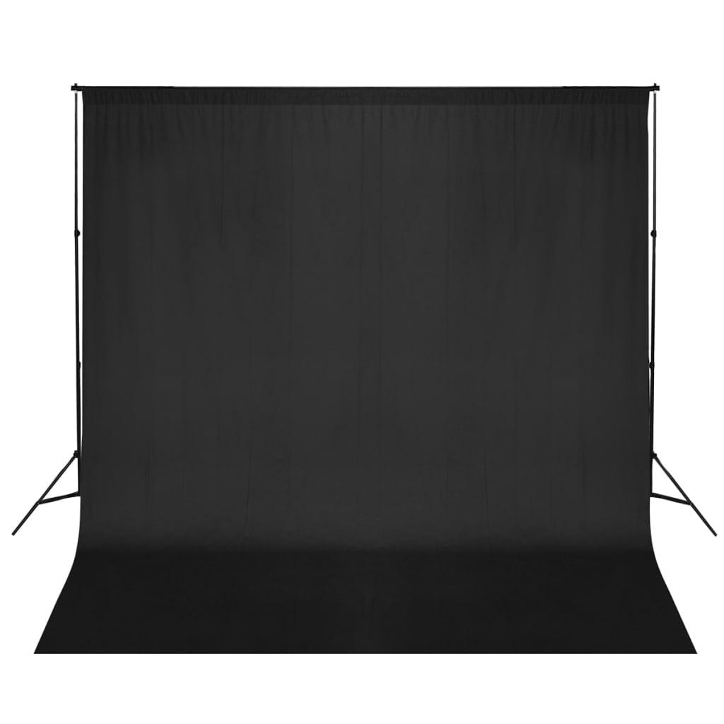Stativsystem Til Fotobaggrund 600   300 Cm Sort
