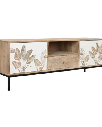 Tv-møbel   Metal Og Mangotræ 140   40   50 Cm