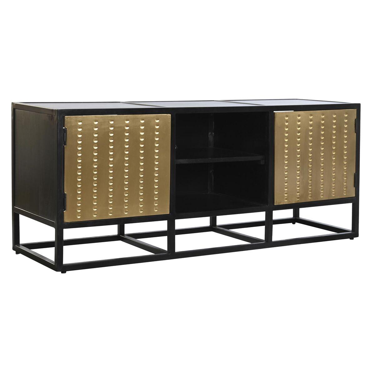Tv-møbel Sort Metal Og Træ 120 37 50 Cm