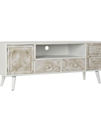 Tv-møbel   Træ Mdf Hvid Beige  136   40     52 Cm