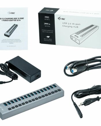 -tec Usb     Hub Med 16 Porte  Grå 90