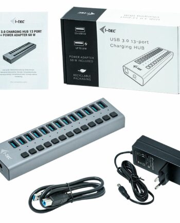 -tec Usb     Hub Med 13 Porte 60    Grå