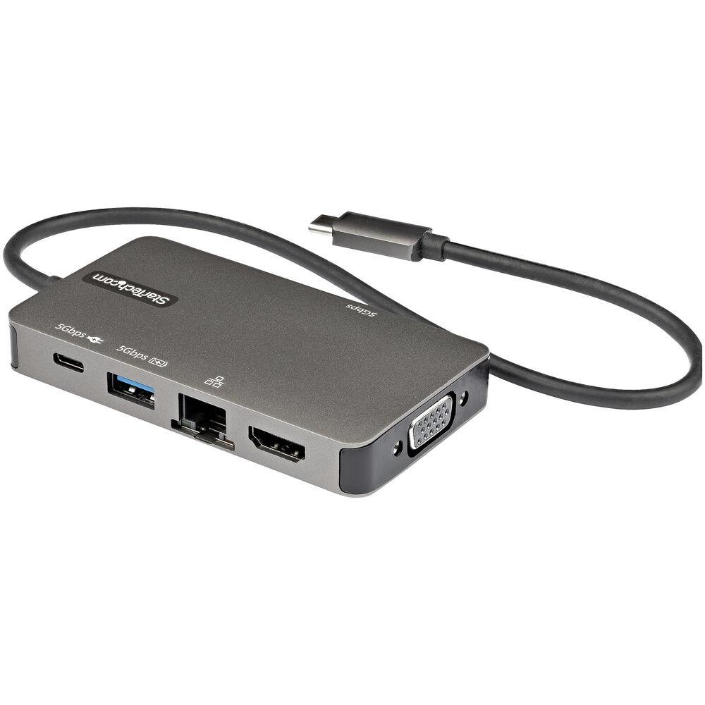Startech Usb- Hub Dkt30chvpd2 Porte Sort Grå