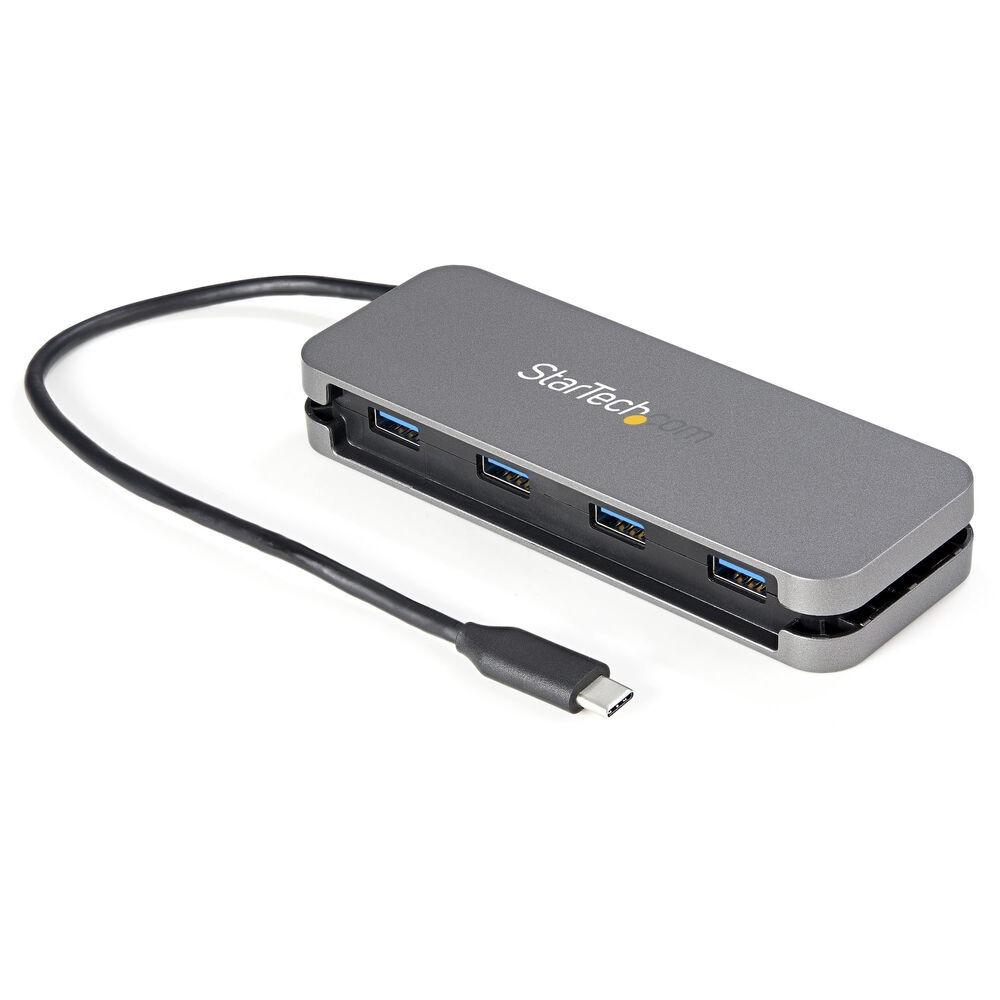 Startech Usb- Hub Hb30cm4ab 4x Usb- Gen Sort Grå