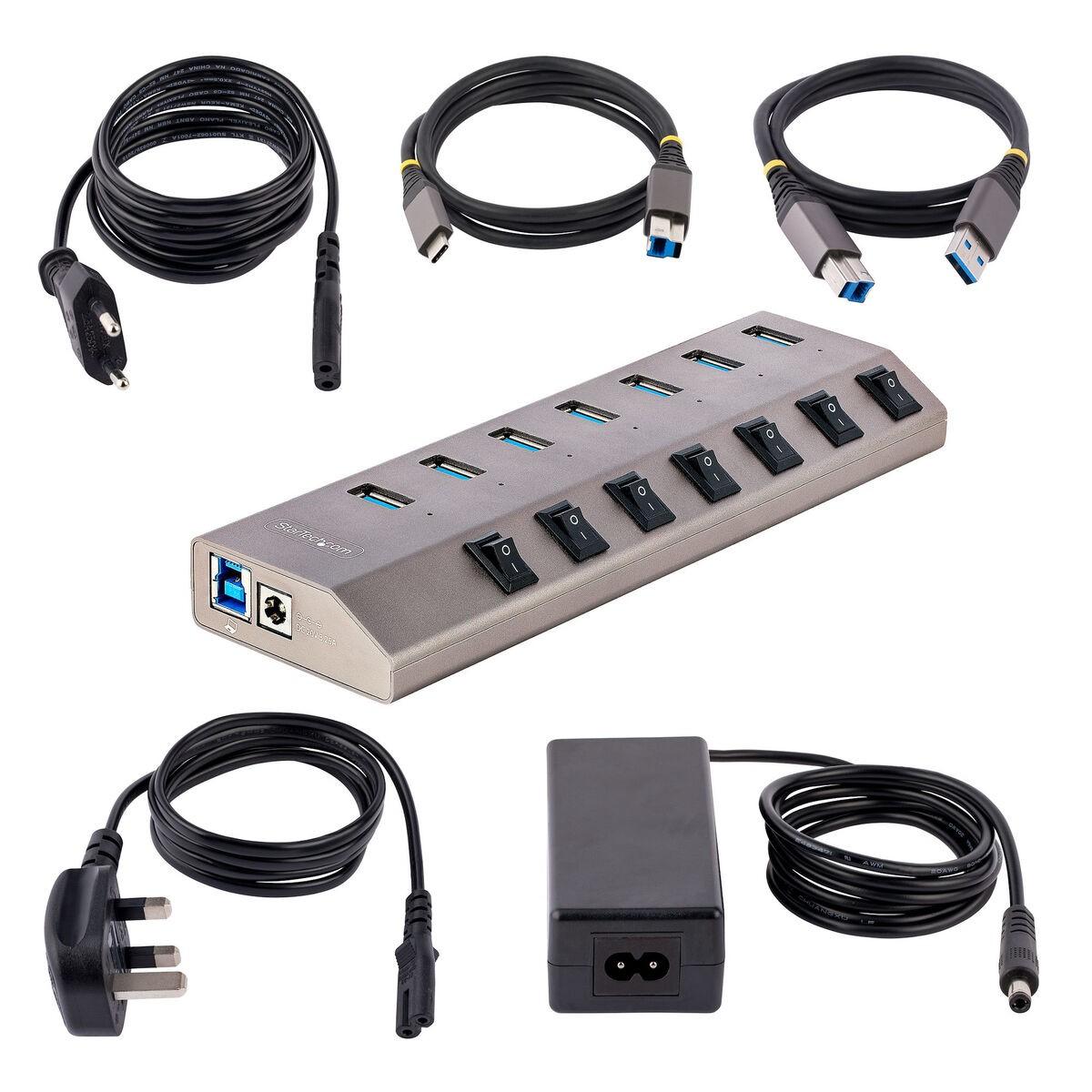 Startech -port Usb Hub Gbit Grå