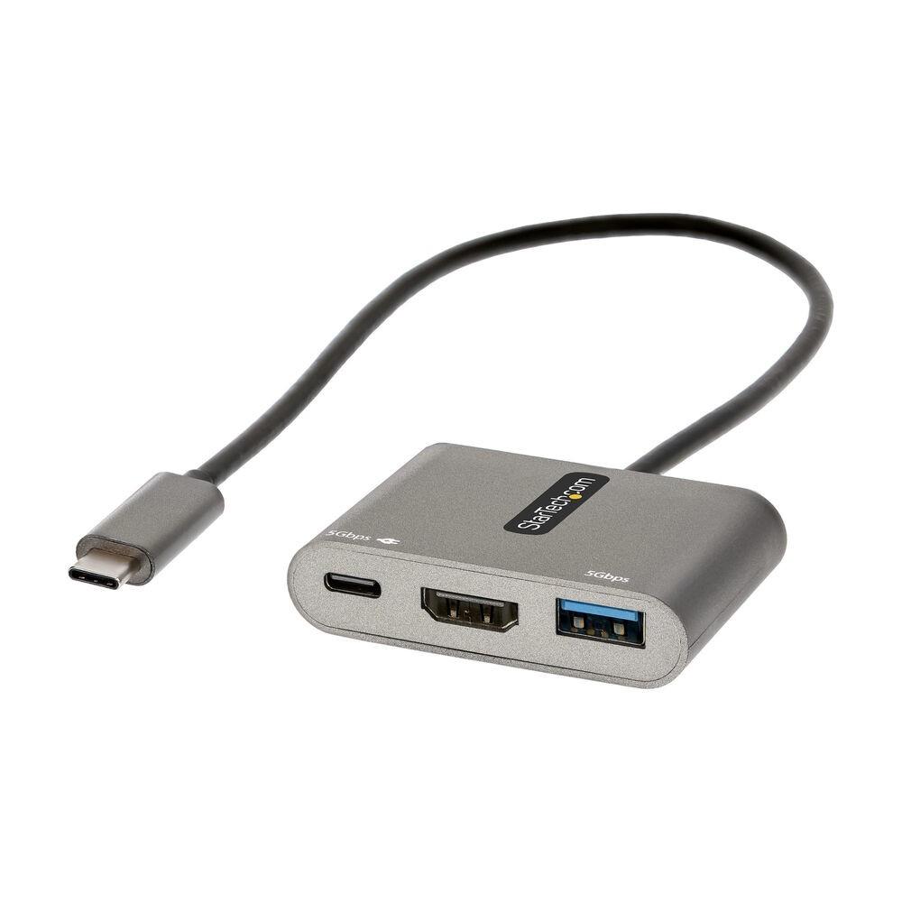 Startech Usb- Til Hdmi-adapter Usb- Usb- Hub Sølv Cdp2hduacp2