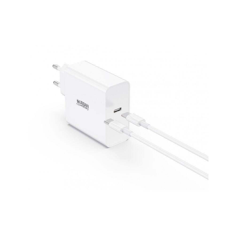 Urban Factory Psc65uf Bærbar Oplader 65 Med Usbc Hvid