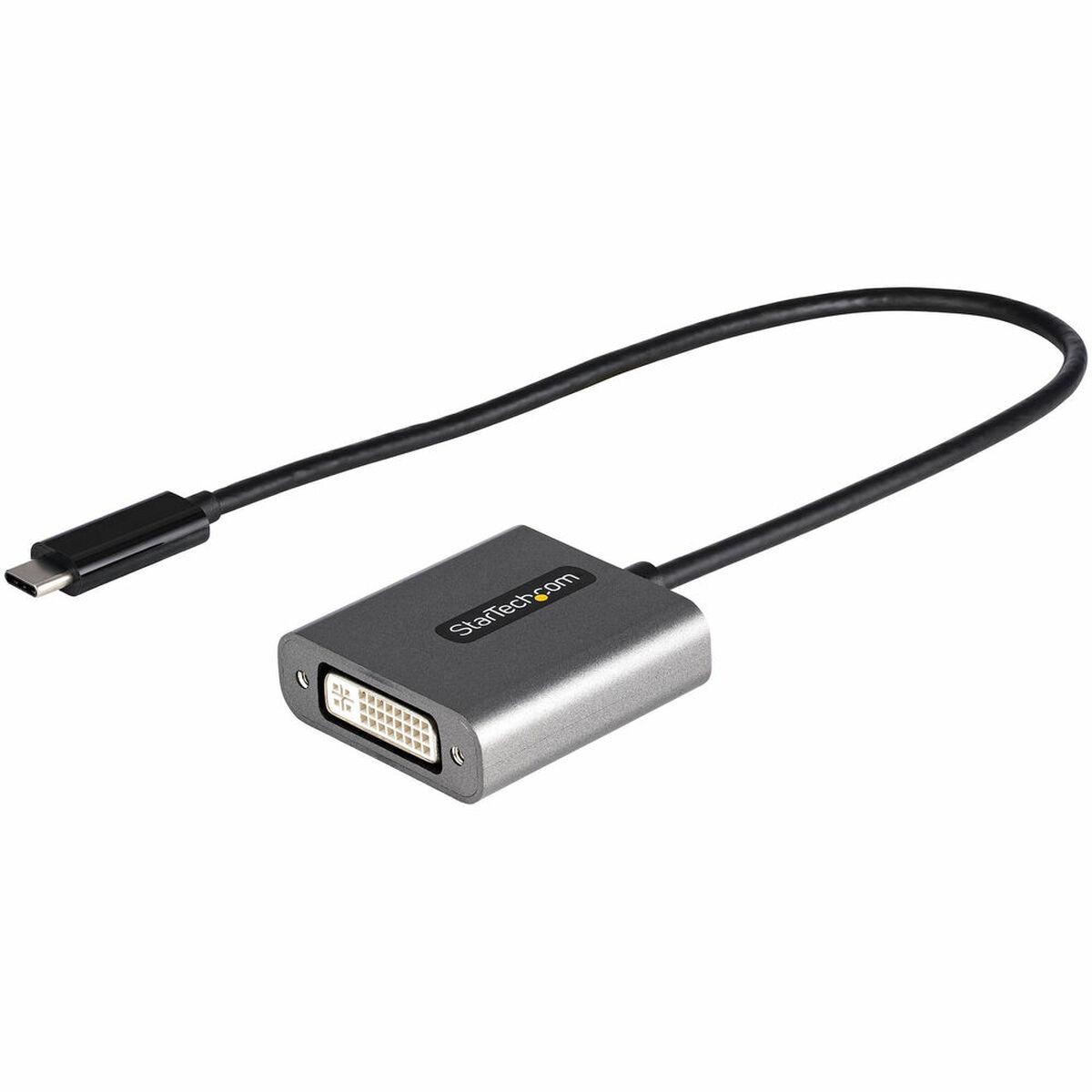 Startech Usb- Til Dvi-adapter 30 Cm Sort Sølv