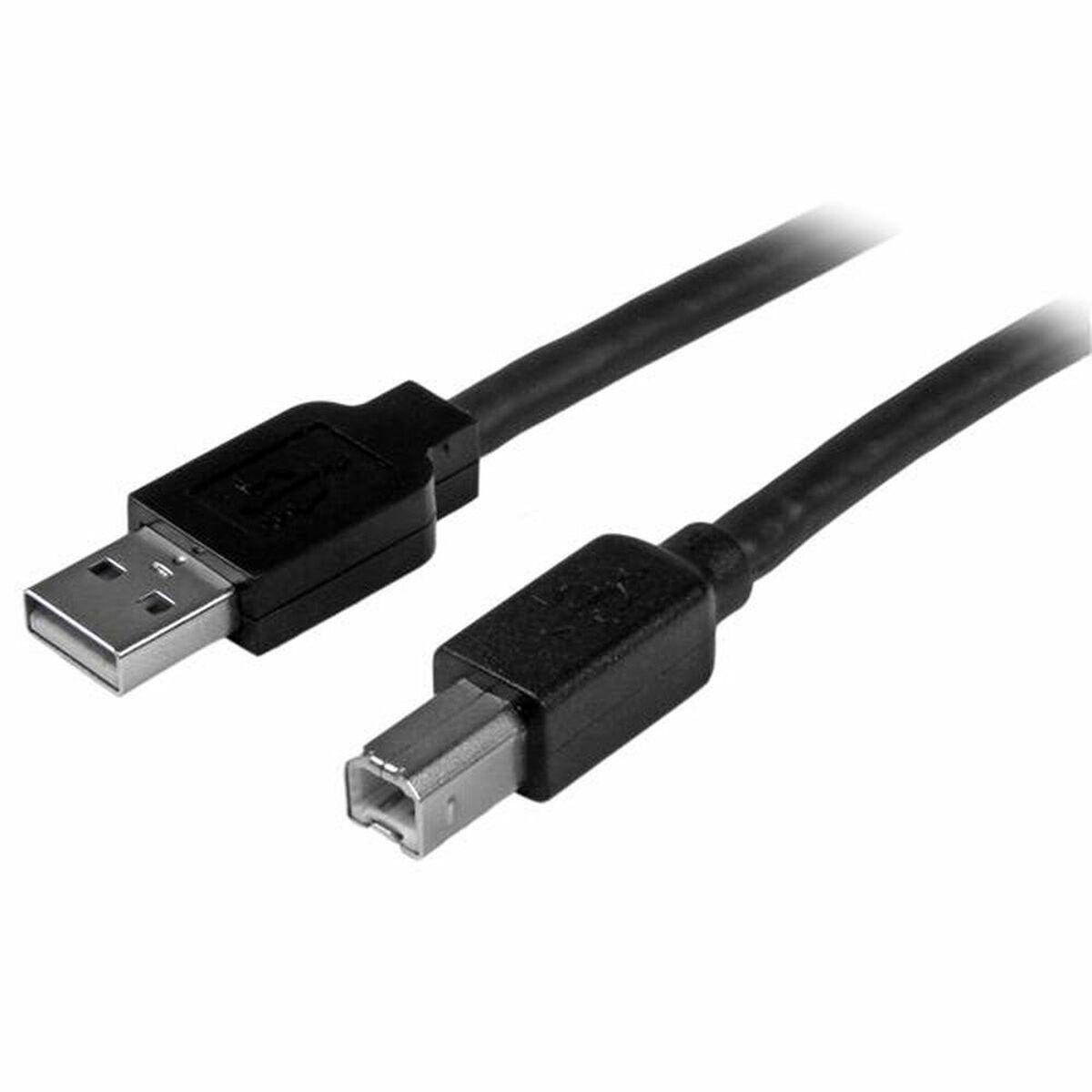 Startech Usb-kabel Usb2hab50ac Usb- Til Usb- 15 Sort Aluminium