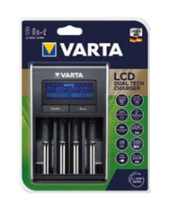 Varta Lcd Dual Tech Batterioplader Til Aa Aaa    Pladser
