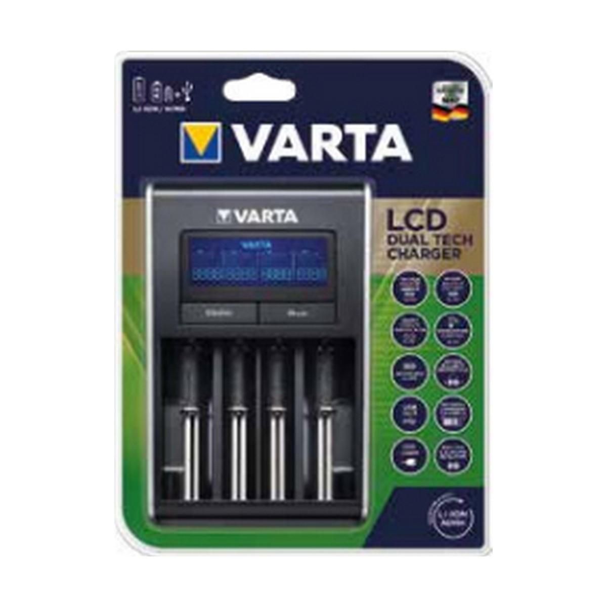 Varta Lcd Dual Tech Batterioplader Til Aa Aaa Pladser